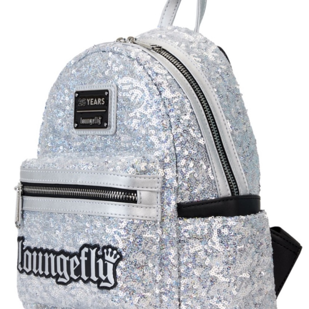 LOUNGEFLY SEQUIN 25th ANNIVERSARY BAG! - Picture 4 of 11